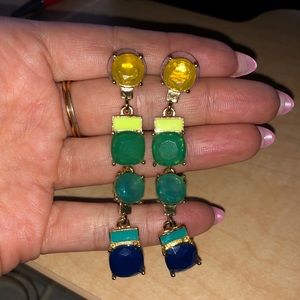 Kate spade multi blue drop earrings